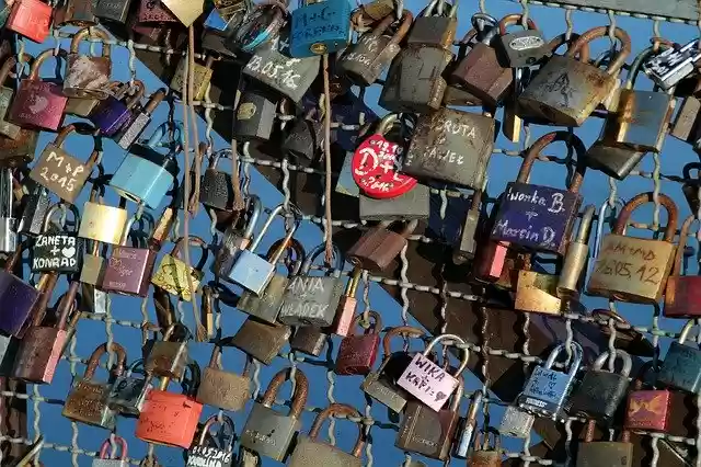 Free download Padlocks Love Bridge -  free photo or picture to be edited with GIMP online image editor