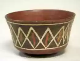 Free download Painted Bowl with Diagonal Lines free photo or picture to be edited with GIMP online image editor