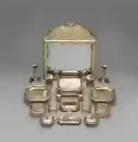 Free download Pair of bowls with covers (part of a toilet service) free photo or picture to be edited with GIMP online image editor