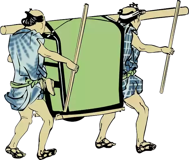 Free download Palanquin Man Persons - Free vector graphic on Pixabay free illustration to be edited with GIMP free online image editor