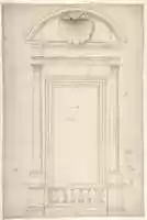 Free download Palazzo Senatorio, window, elevation (recto) Palazzo Senatorio, window, plan; section (verso) free photo or picture to be edited with GIMP online image editor