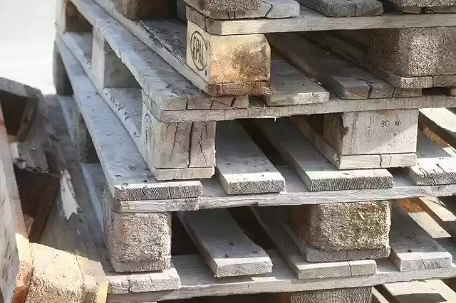 Free download Pallets Wood Logistics Euro -  free photo or picture to be edited with GIMP online image editor