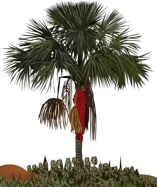Free download Palm Tree Miritizeiro Bush - Free vector graphic on Pixabay free illustration to be edited with GIMP free online image editor