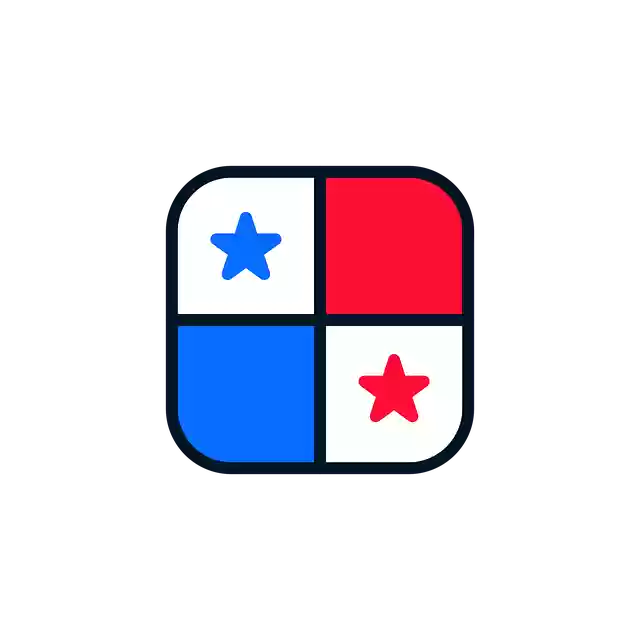 Free download Panama Icon Flag -  free illustration to be edited with GIMP free online image editor