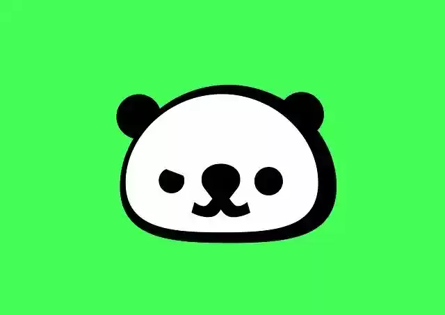 Free download Panda Bear Black And -  free illustration to be edited with GIMP free online image editor