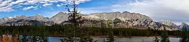 Free download Panorama Rockies Mountains -  free photo or picture to be edited with GIMP online image editor