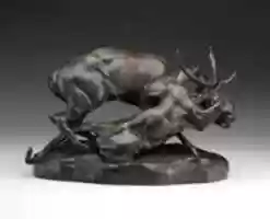 Free download Panther Seizing a Stag free photo or picture to be edited with GIMP online image editor