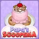 Papas Scooperia Unblocked Game Launcher  screen for extension Chrome web store in OffiDocs Chromium