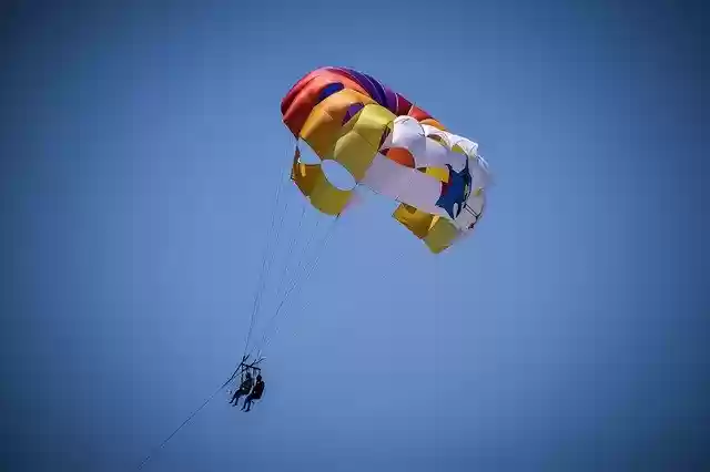 Free download Parachute Colored Colorful -  free photo or picture to be edited with GIMP online image editor