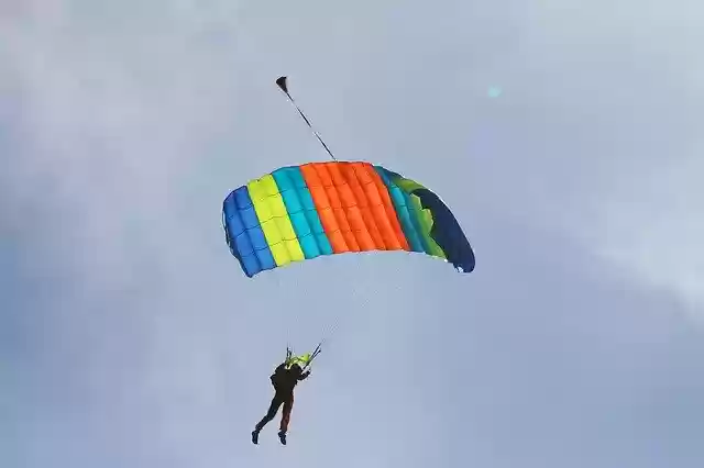Free download Parachute Flying -  free photo or picture to be edited with GIMP online image editor