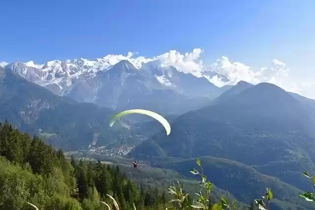 Free download Paragliding Paraglider Mountains -  free photo template to be edited with GIMP online image editor