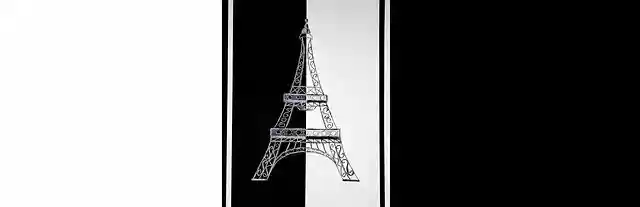 Free download Paris Art High Contrast Eiffel -  free illustration to be edited with GIMP free online image editor