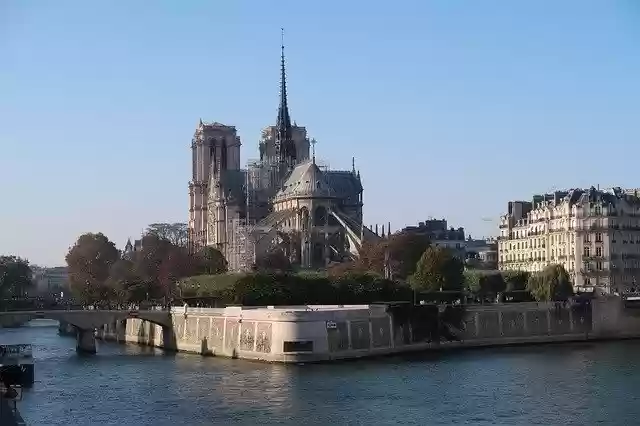 Free download Paris Notre Dame Blue -  free free photo or picture to be edited with GIMP online image editor