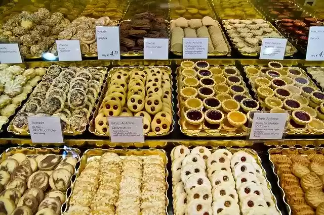 免费下载 Pastries Display Business - 可使用 GIMP 在线图像编辑器编辑的免费照片或图片
