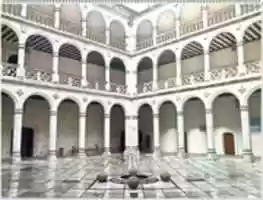 Free download Patio del Palacio de Santa Cruz (Valladolid) free photo or picture to be edited with GIMP online image editor