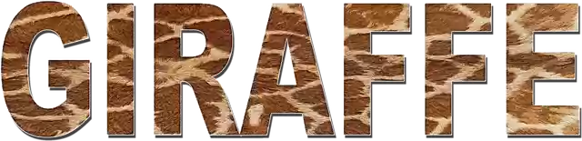 Libreng download Pattern Font Giraffe Animal - libreng ilustrasyon na ie-edit gamit ang GIMP na libreng online na editor ng imahe