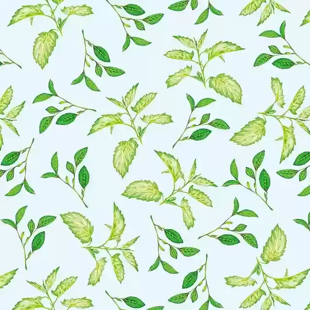 Free download Pattern Green Plants The -  free illustration to be edited with GIMP free online image editor