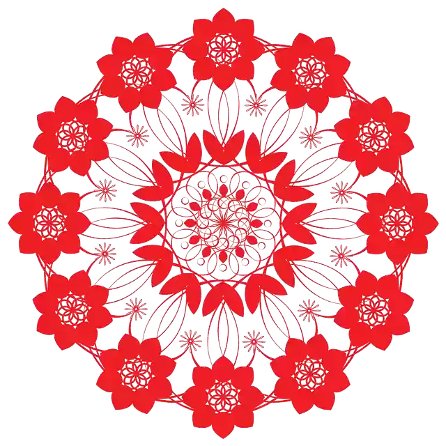 Free download Pattern Red Flower -  free illustration to be edited with GIMP free online image editor