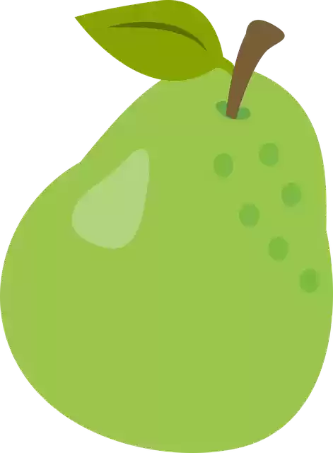 Free download Pear Green Pears Fruit - Free vector graphic on Pixabay free illustration to be edited with GIMP free online image editor