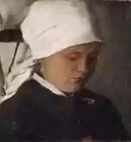 Free download Peasant Girl with a White Headcloth free photo or picture to be edited with GIMP online image editor