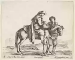 Free download Peasant on Horseback Holding a Basket free photo or picture to be edited with GIMP online image editor