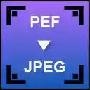 PEF to JPEG Converter  screen for extension Chrome web store in OffiDocs Chromium