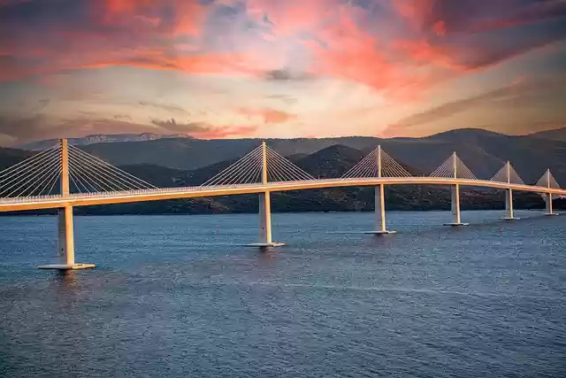 Free download peljesac bridge peninsula landscape free picture to be edited with GIMP free online image editor