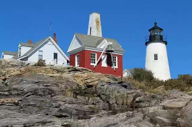 Free download Pemaquid Lighthouse Rocks -  free photo or picture to be edited with GIMP online image editor