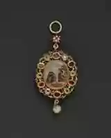 Free download Pendant reliquary with depiction of the Annunciation free photo or picture to be edited with GIMP online image editor