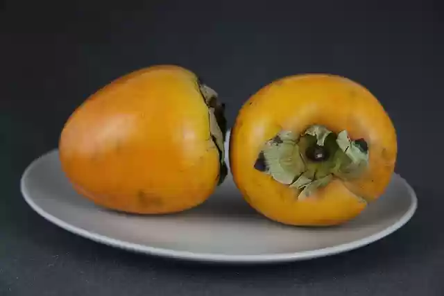Free download persimmon fruit food produce free picture to be edited with GIMP free online image editor