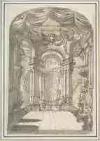 Free download Perspectival Sketch for a Palace Interior. free photo or picture to be edited with GIMP online image editor