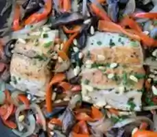 Free download Pescetarian Stir-fry Mahi-Mahi free photo or picture to be edited with GIMP online image editor