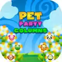 Pet Party Columns Game Can you complete the game by aligning all animals?  screen for extension Chrome web store in OffiDocs Chromium