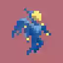Pharah Overwatch Pixel Art  screen for extension Chrome web store in OffiDocs Chromium