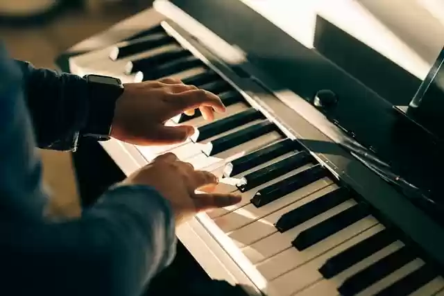 Free download piano cinematic playing piano moody free picture to be edited with GIMP free online image editor