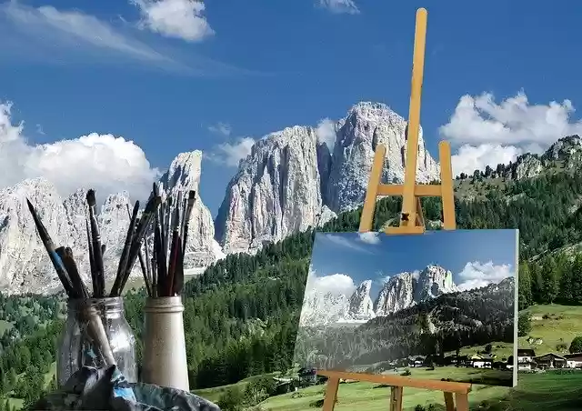 Free download Picturesque Painting Landscape -  free photo or picture to be edited with GIMP online image editor