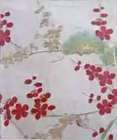 Free download Piece from a Kosode with Pine Bough and Blossoming Plum free photo or picture to be edited with GIMP online image editor