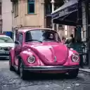 Pink Car Parked on the Street  screen for extension Chrome web store in OffiDocs Chromium