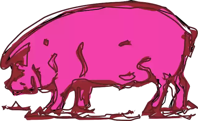 Free download Pink Pig Animal - Free vector graphic on Pixabay free illustration to be edited with GIMP free online image editor