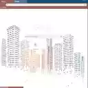 Pixelated city building  screen for extension Chrome web store in OffiDocs Chromium