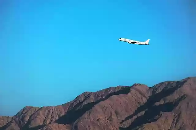 Free download plane take off air travel desert free picture to be edited with GIMP free online image editor