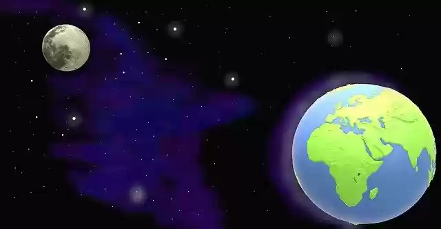 Free download Planet Moon Earth Companion -  free illustration to be edited with GIMP free online image editor