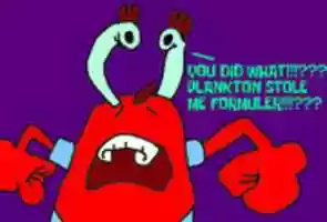 Free download Plankton Stole Mr. Krabs Secret Formula! free photo or picture to be edited with GIMP online image editor