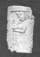 Free download Plaque with a Figure Standing in a Doorway free photo or picture to be edited with GIMP online image editor