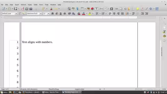 Bezpłatne pobieranie szablonu Pleading Paper (Lib Serif 12) DOC, XLS lub PPT do bezpłatnego edytowania w LibreOffice online lub OpenOffice Desktop online