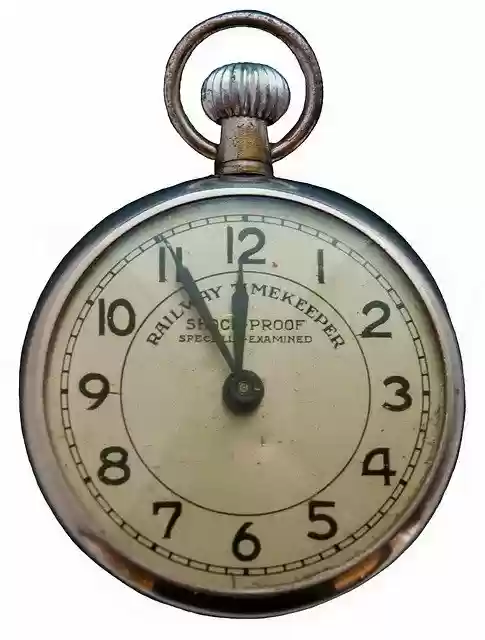 Free download pocket watch 5vor12 old clock free picture to be edited with GIMP free online image editor