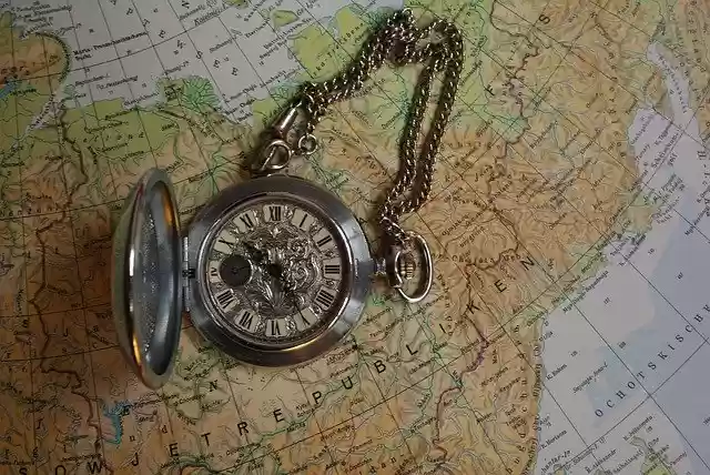 Free download Pocket Watch Clock Map Still -  free photo or picture to be edited with GIMP online image editor