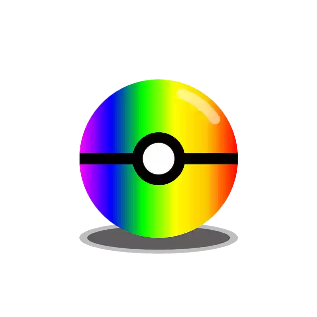 Free download Pokemon Ball Rainbow -  free illustration to be edited with GIMP free online image editor
