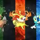 Pokemon X/Y: Starter pokemons theme 1680x1050  screen for extension Chrome web store in OffiDocs Chromium