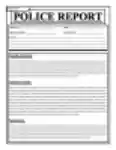 Free download Police Report Template 1 DOC, XLS or PPT template free to be edited with LibreOffice online or OpenOffice Desktop online